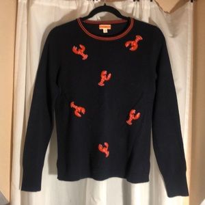 NWOT Cashmere J.Crew Lobster Sweater